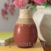 Fleur De Lis Living Small Worn Weathered Ceramic Table Vase FDLL3806